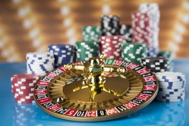 Mobile phone displaying live roulette table interface